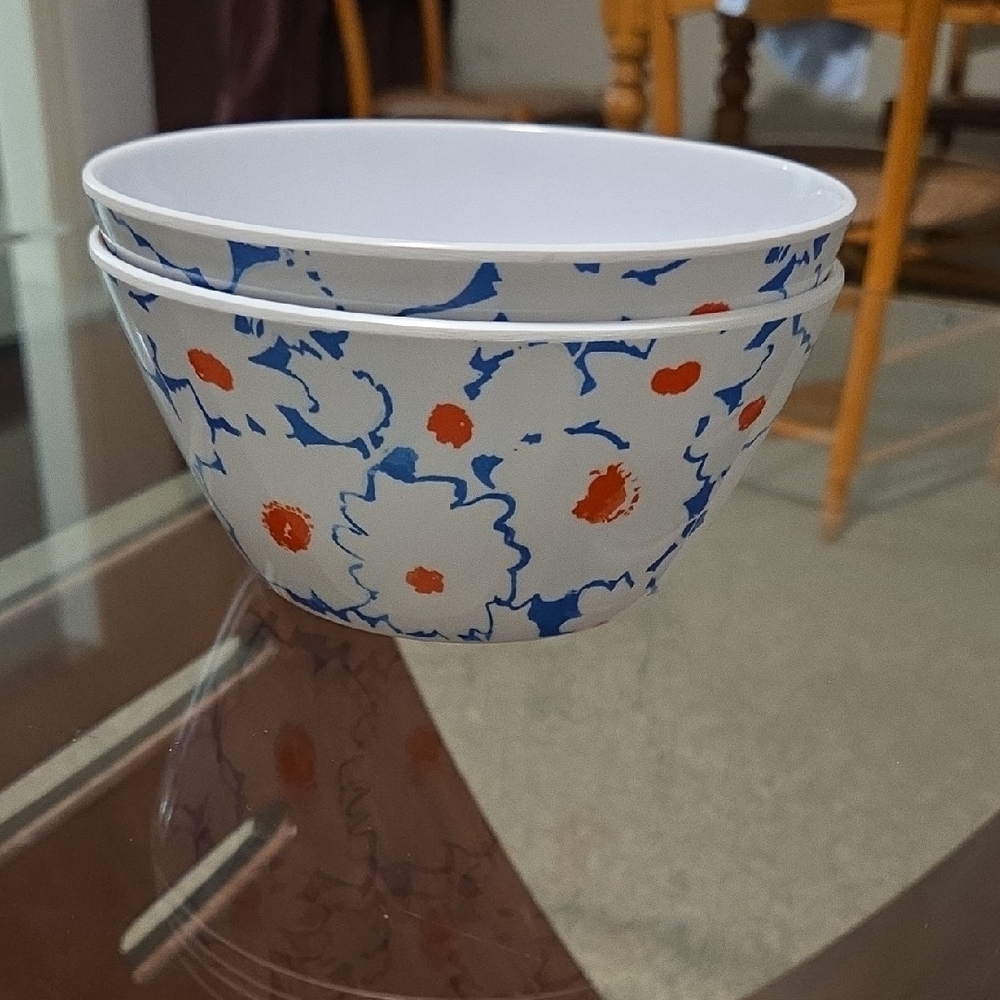 Sur La Table Floral Patterned Bowls